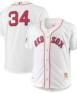 David Ortiz Boston Red Sox Big & Tall Home Authentic Player Jersey - White