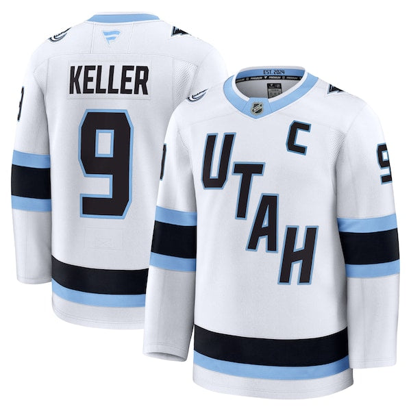 Clayton Keller Utah Mammoth Away Premium Player Jersey - White/Black