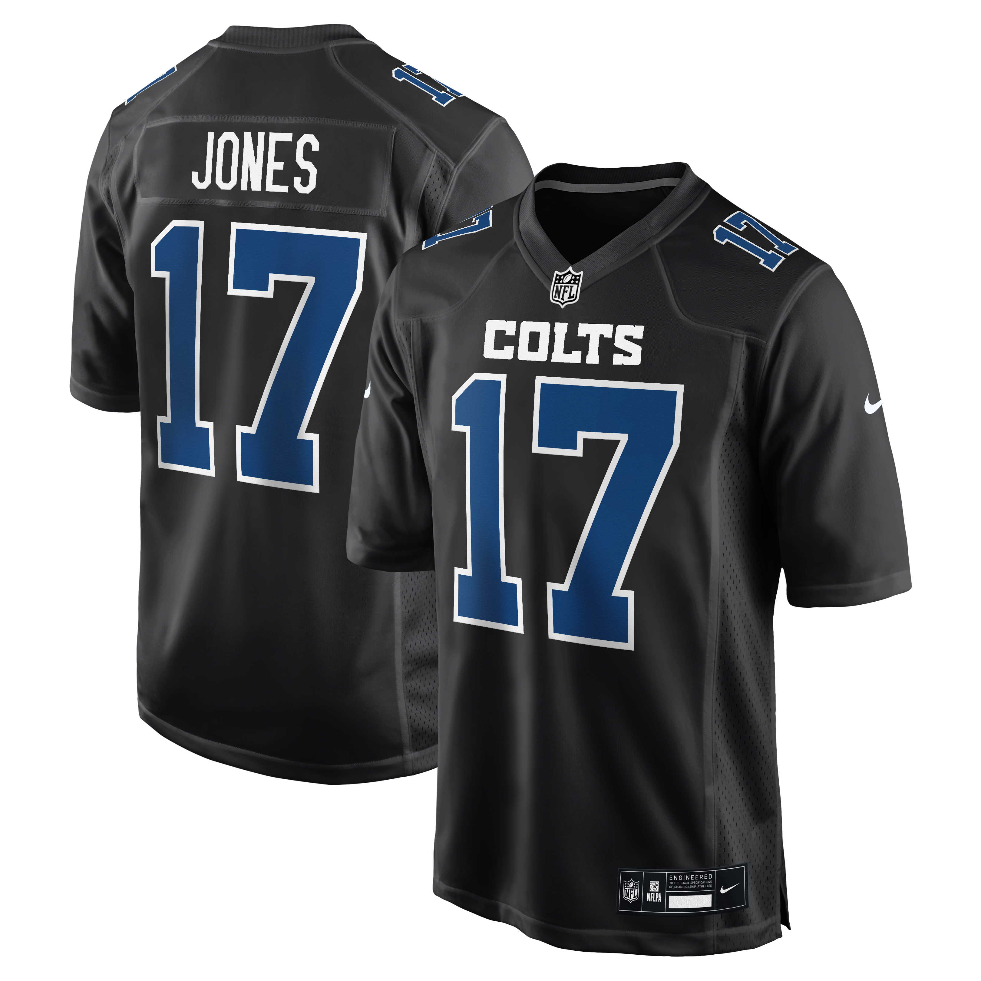 Daniel Jones Indianapolis Colts Nike Fashion Game Jersey - Tundra White/Black - Image 5