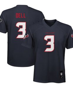 Tank Dell Houston Texans Youth Replica Player Jersey - Navy