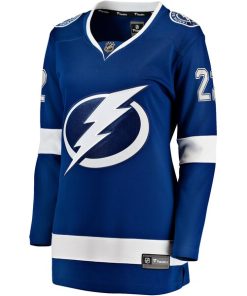 Alternative view of Oliver Bjorkstrand Tampa Bay Lightning  Women's Home Breakaway Player Jersey - Blue