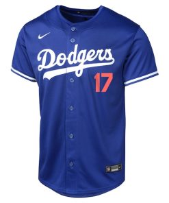 Alternative view of Shohei Ohtani Los Angeles Dodgers Nike Youth Alternate Limited Player Jersey - Royal