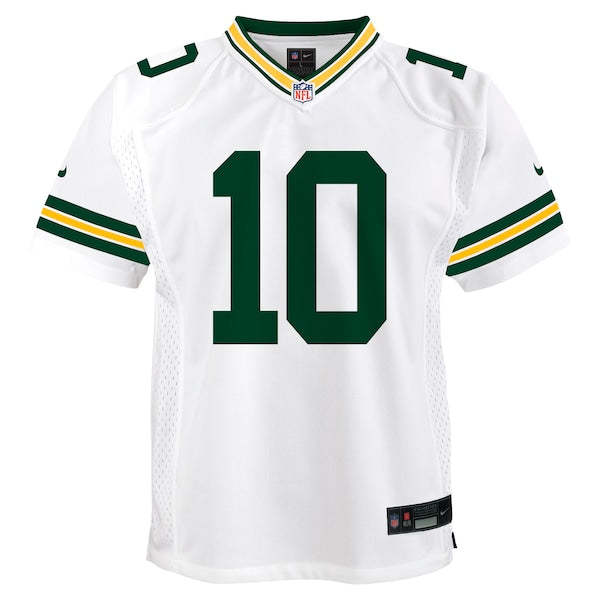 Jordan Love Green Bay Packers Nike Youth Player Game Jersey - White - Image 3