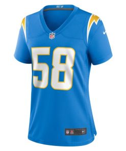Alternative view of Tae Crowder Los Angeles Chargers Nike Women's Team Game Jersey - Powder Blue