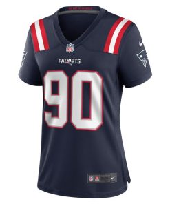 Alternative view of Christian Barmore New England Patriots Nike Women's Player Game Jersey - Navy