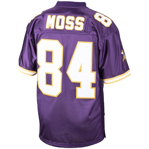 Randy Moss Minnesota Vikings 1998 Authentic Throwback Retired Player Jersey - Purple - Image 3