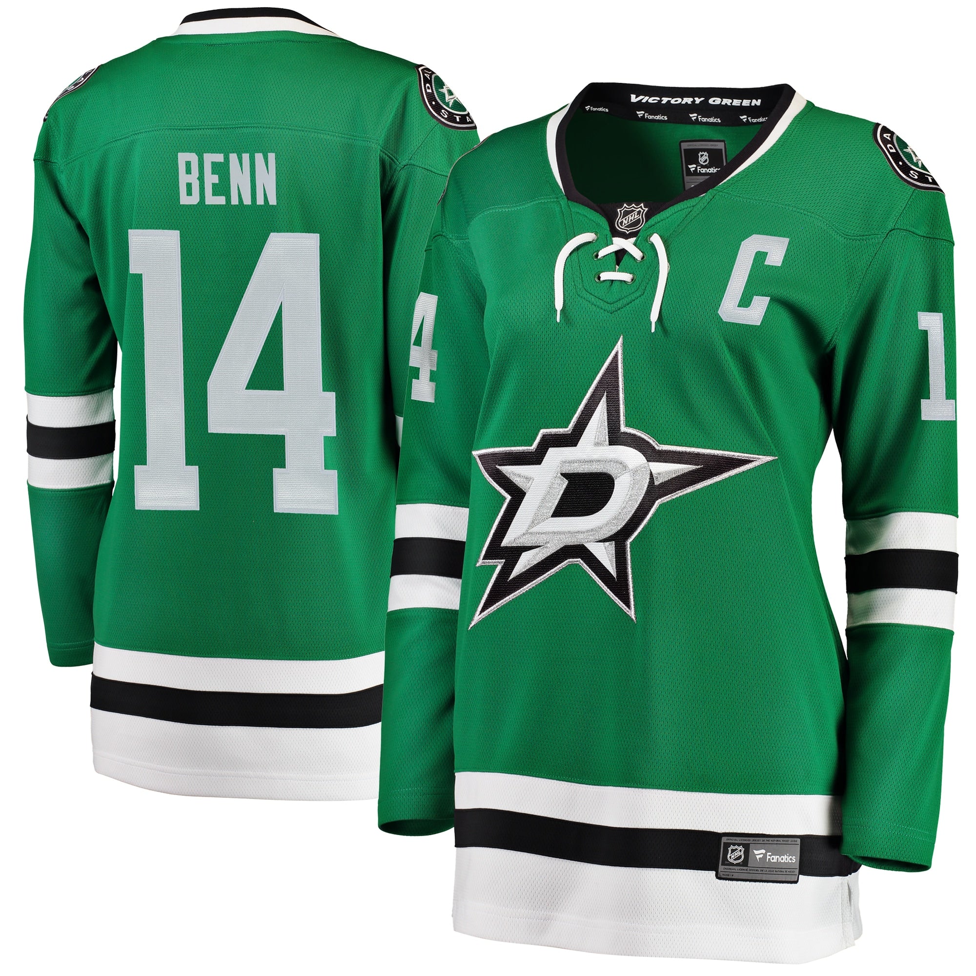 Jamie Benn Dallas Stars Women's Alternate Premier Breakaway Player Jersey - Black/Green - Image 6