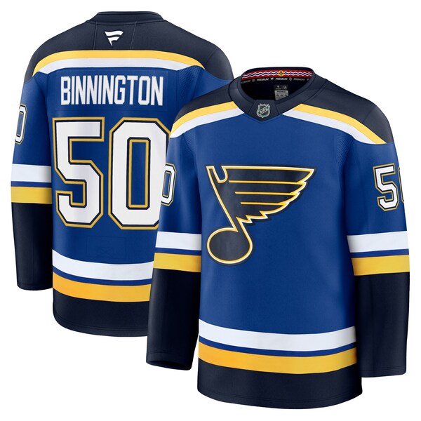 Jordan Binnington St. Louis Blues Home Premium Jersey - Blue