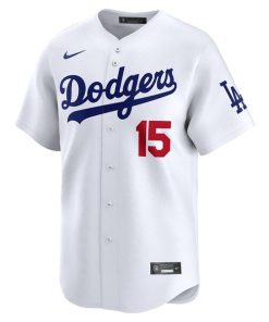 Alternative view of Austin Barnes Los Angeles Dodgers Nike Home Limited Player Jersey - White