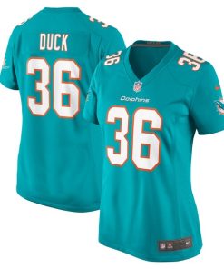 Storm Duck Miami Dolphins Nike Women's  Game Jersey -  Aqua