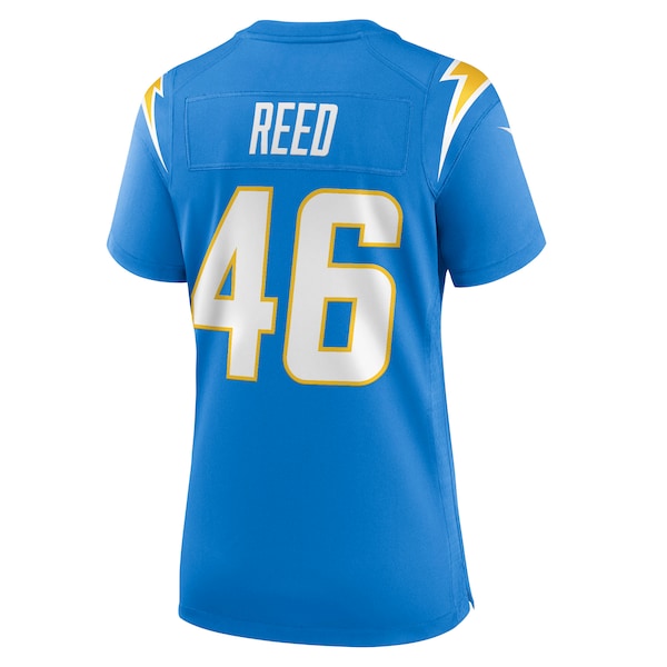 Nikko Reed Los Angeles Chargers Nike Women's Team Game Jersey - Powder Blue - Image 3