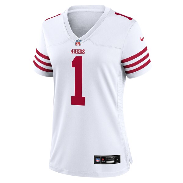 Deebo Samuel Sr San Francisco 49ers Nike Women's Game Jersey - White/Scarlet - Image 3