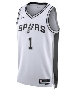 Alternative view of Victor Wembanyama San Antonio Spurs Nike Unisex Swingman Jersey - Association Edition - White