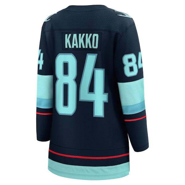 Kaapo Kakko Seattle Kraken Women's Home Breakaway Player Jersey - Deep Sea Blue - Image 3