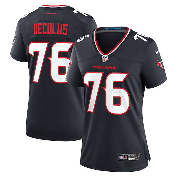 Austin Deculus Houston Texans Nike Women's Team Game Jersey - Navy