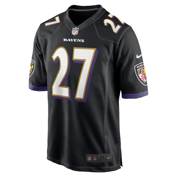 J.K. Dobbins Baltimore Ravens Nike Game Jersey - Black/Purple/White - Image 3