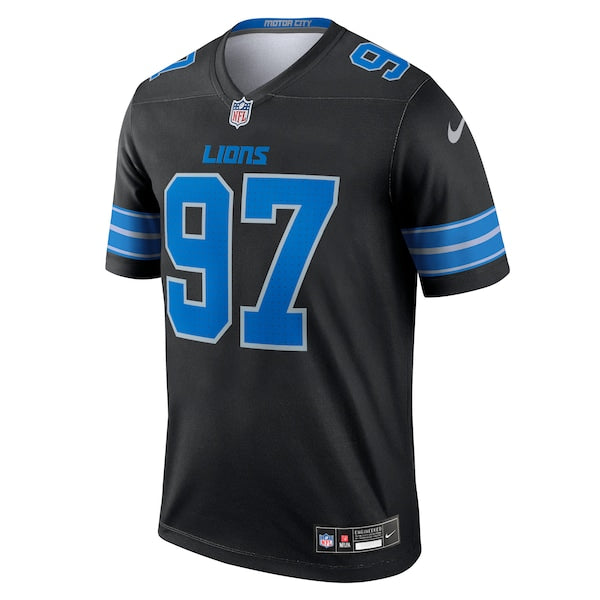 Aidan Hutchinson Detroit Lions Nike Legend Jersey - Black - Image 3