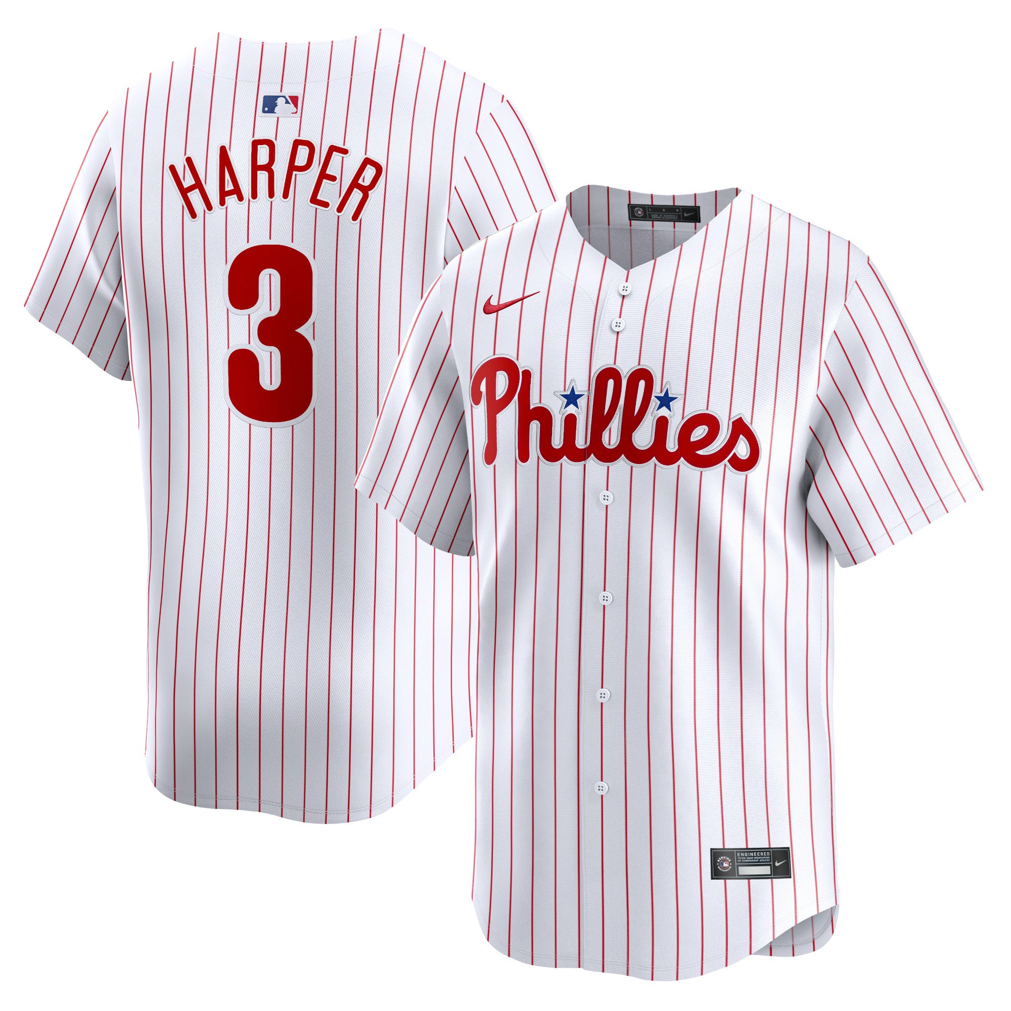 Bryce Harper Philadelphia Phillies Nike Away Limited Player Jersey - Gray/White - Image 6