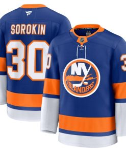 Alternative view of Ilya Sorokin New York Islanders  Home Premium Jersey - Royal