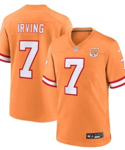 Bucky Irving  Tampa Bay Buccaneers Nike 50th Season Game Jersey - Creamsicle/White/Red