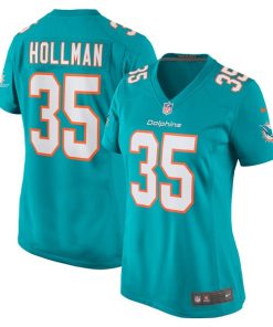 Ka'Dar Hollman Miami Dolphins Nike Women's Home Game Player Jersey - Aqua