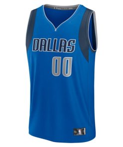 Alternative view of Dallas Mavericks  Youth Custom Fast Break Jersey - Blue - Icon Edition