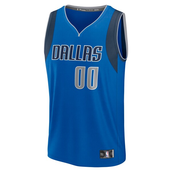 Dallas Mavericks Youth Custom Fast Break Jersey - Blue - Icon Edition - Image 2