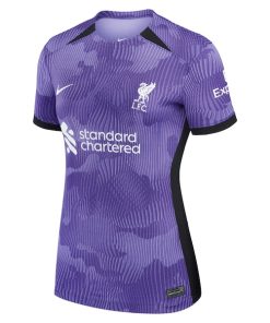 Alternative view of Darwin N¨²?ez Liverpool Nike Women's 2023/24 Third Stadium Replica Player Jersey - Purple