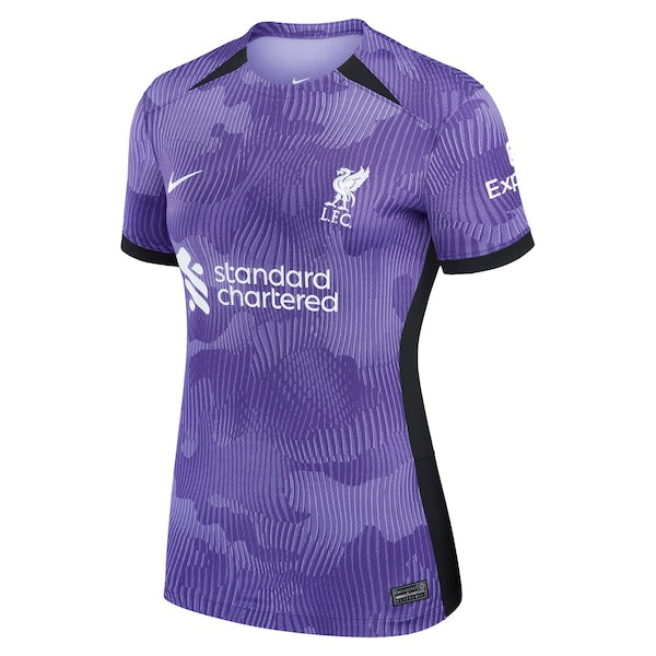 Liverpool Nike Women's 2023/24 Third Stadium Replica Custom Jersey - Purple - Image 2