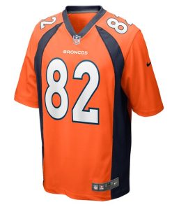 Alternative view of Adam Trautman Denver Broncos Nike Team Game Jersey - Orange