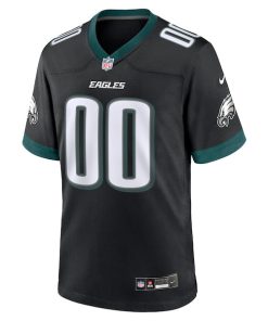 Alternative view of Philadelphia Eagles Nike Alternate Custom Game Jersey - Black