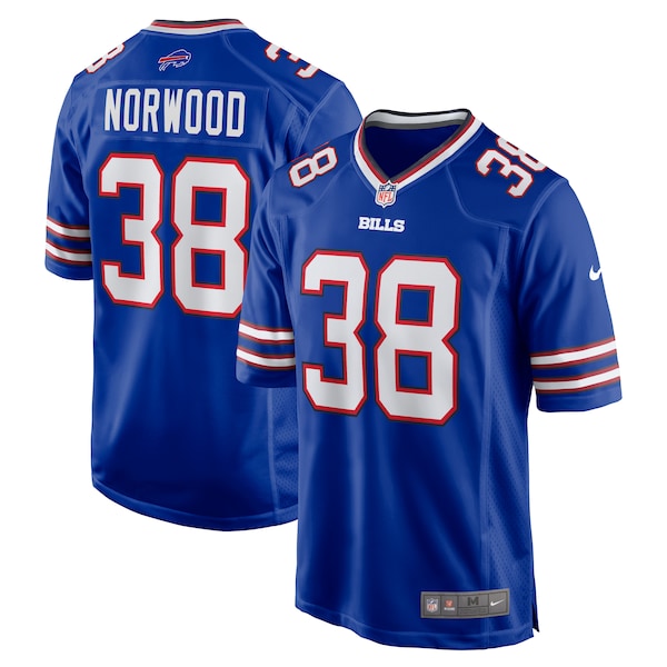 Tre Norwood Buffalo Bills Nike Team Game Jersey - Royal - Image 2