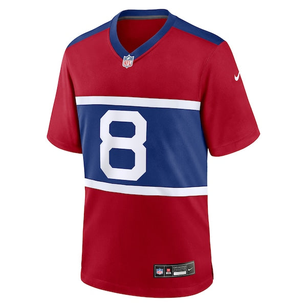 Daniel Jones New York Giants Nike Alternate Player Game Jersey - Century Red - Image 2