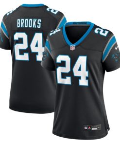 Alternative view of Jonathon Brooks Carolina Panthers Nike Women's  Game Jersey -  Black