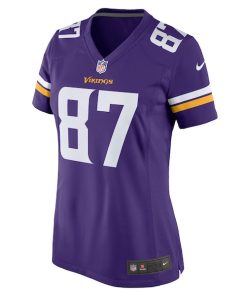 Alternative view of T.J. Hockenson Minnesota Vikings Nike Women's Game Player Jersey - Purple