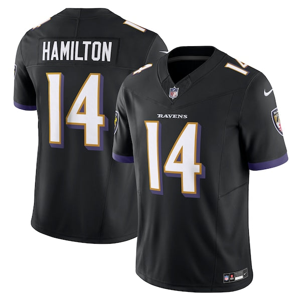 Kyle Hamilton Baltimore Ravens Nike Alternate Vapor F.U.S.E. Limited Jersey - Black/Purple