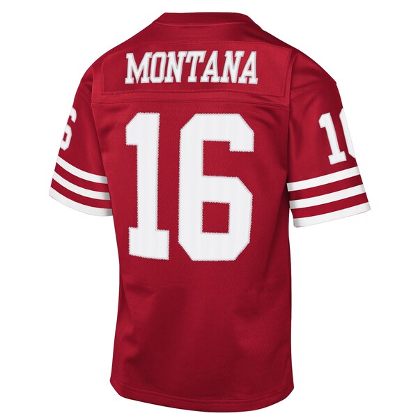Joe Montana San Francisco 49ers Youth 1990 Throwback Fashion Jersey - Scarlet - Image 3