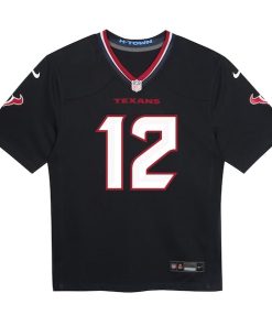 Alternative view of Nico Collins Houston Texans Nike Preschool Team Player Game Jersey - Navy