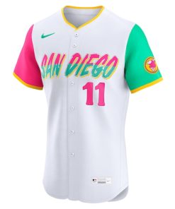 Alternative view of Yu Darvish San Diego Padres Nike City Connect Elite Player Jersey - White