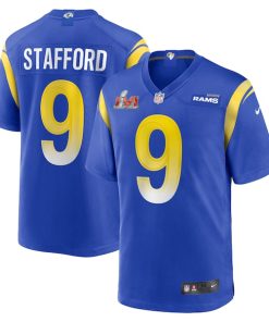 Matthew Stafford Los Angeles Rams Nike Super Bowl LVI Bound Game Patch Jersey - Royal