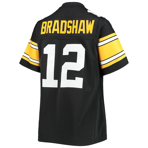 Terry Bradshaw Pittsburgh Steelers Women's Legacy Replica Player Jersey - Black - Image 3