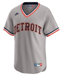 Alternative view of Detroit Tigers Nike Cooperstown Collection Limited Jersey - Gray