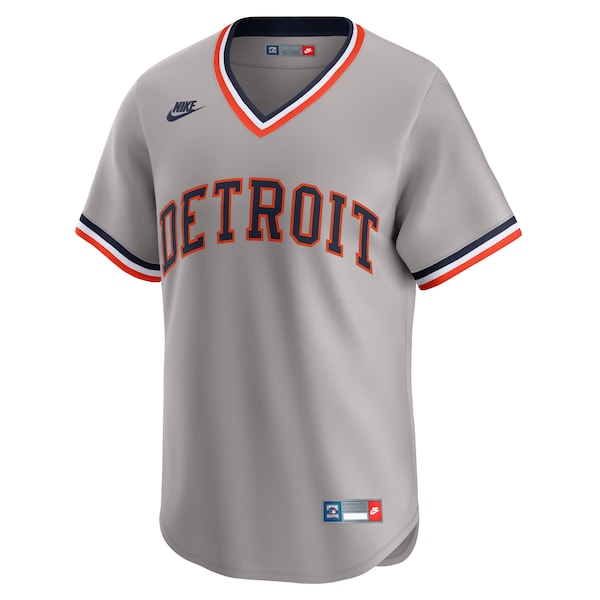Detroit Tigers Nike Cooperstown Collection Limited Jersey - Gray - Image 2