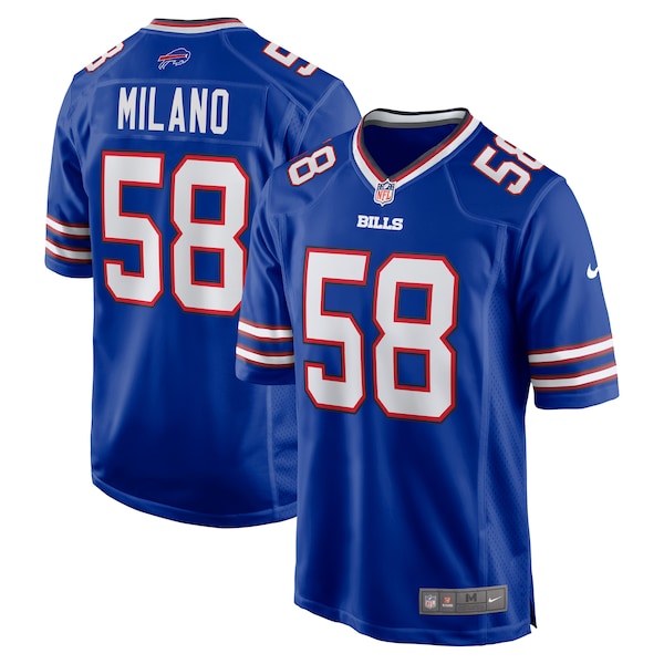 Matt Milano Buffalo Bills Nike Game Player Jersey - Royal/Red - Image 4