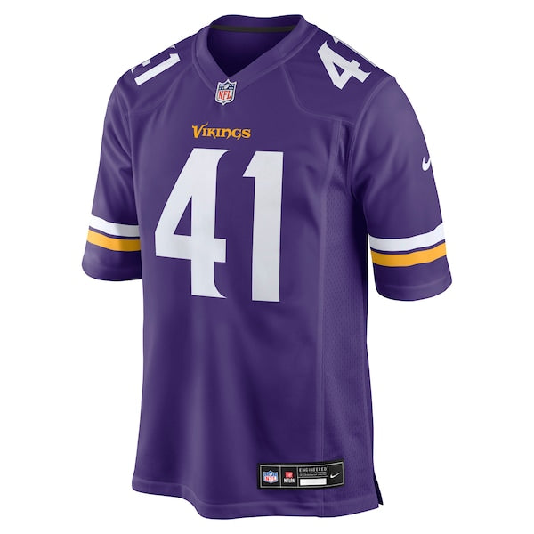 Kobe King Minnesota Vikings Nike Team Game Jersey - Purple - Image 2