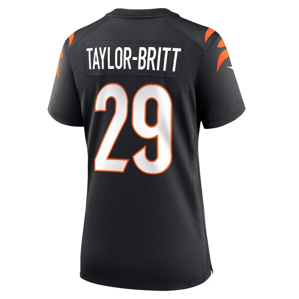 Cam Taylor-Britt Cincinnati Bengals Nike Women's Game Player Jersey - Black/Orange - Image 4