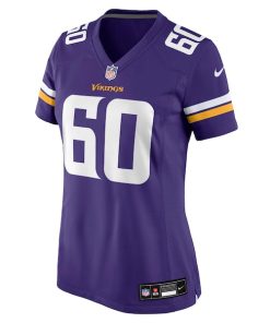 Alternative view of Joe Huber Minnesota Vikings Nike Women's Team Game Jersey -  Purple