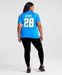 Alternative view of Hassan Haskins Los Angeles Chargers Nike Women's  Game Jersey -  Powder Blue