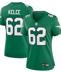 Jason Kelce Philadelphia Eagles Nike Women's Player Jersey - Kelly Green