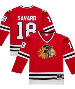 Denis Savard Chicago Blackhawks 1980-81 Power Play Jersey - Scarlet